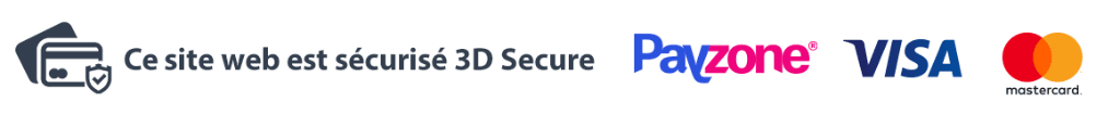 Ce site web est sécurisé 3D Secure - Payzone, Visa, Mastercard